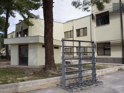 Gi�, perch� anche in questo caso il "camuffamento" � perfetto: l'entrata, realizzata sulla sinistra del cortile, ha uno stile identico a quello dell'intera struttura